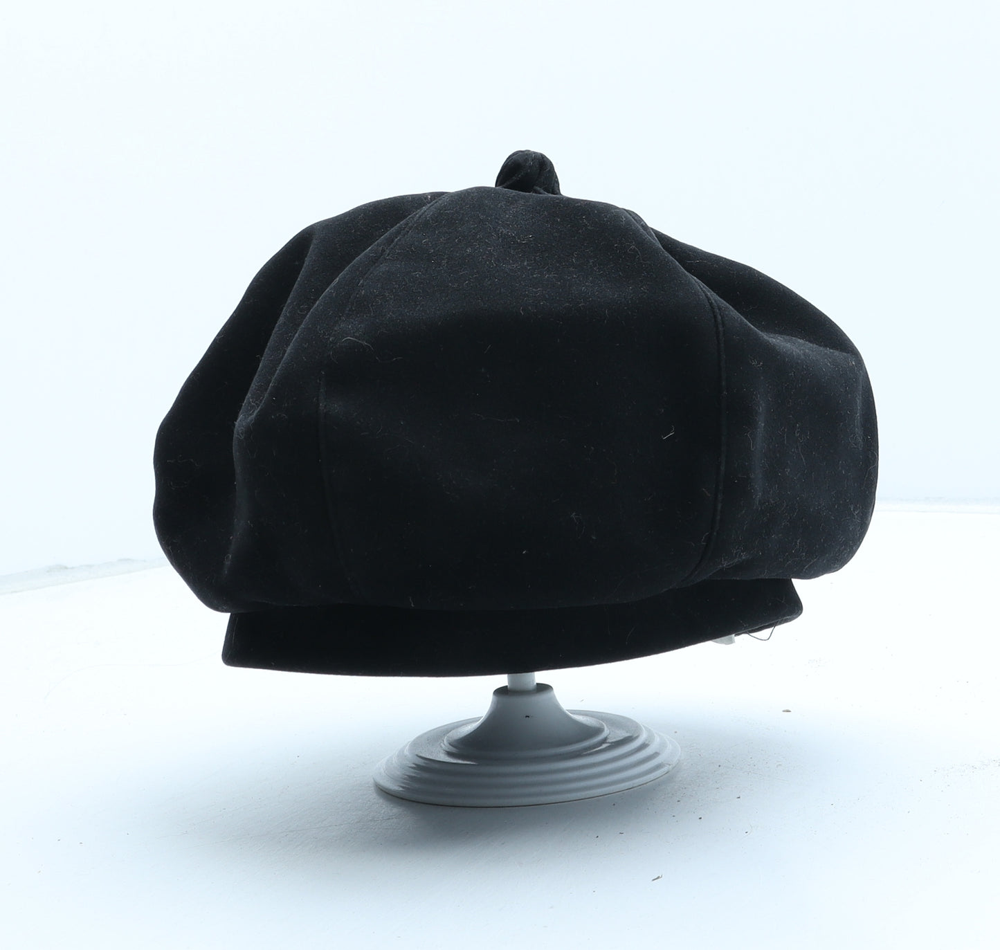 Ness Suedette Womens Black Polyester Beret One Size