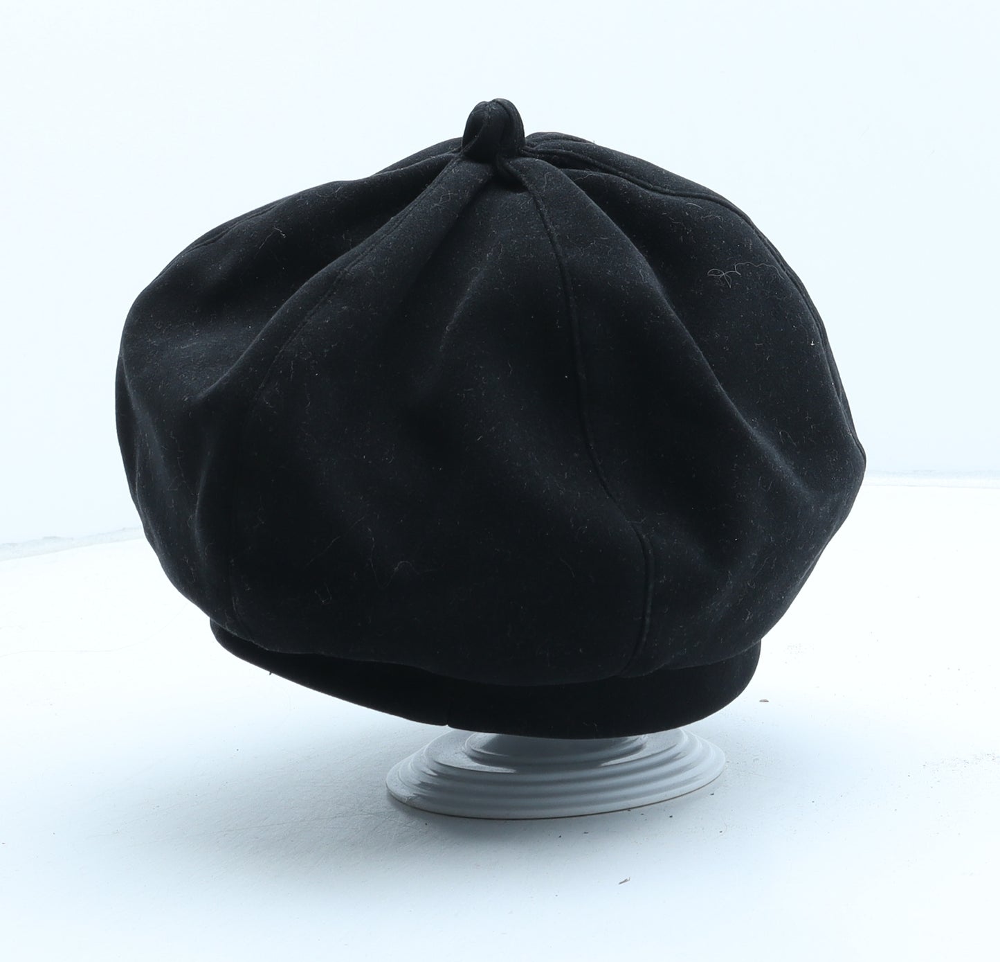 Ness Suedette Womens Black Polyester Beret One Size