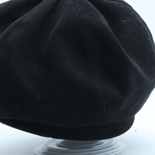 Ness Suedette Womens Black Polyester Beret One Size