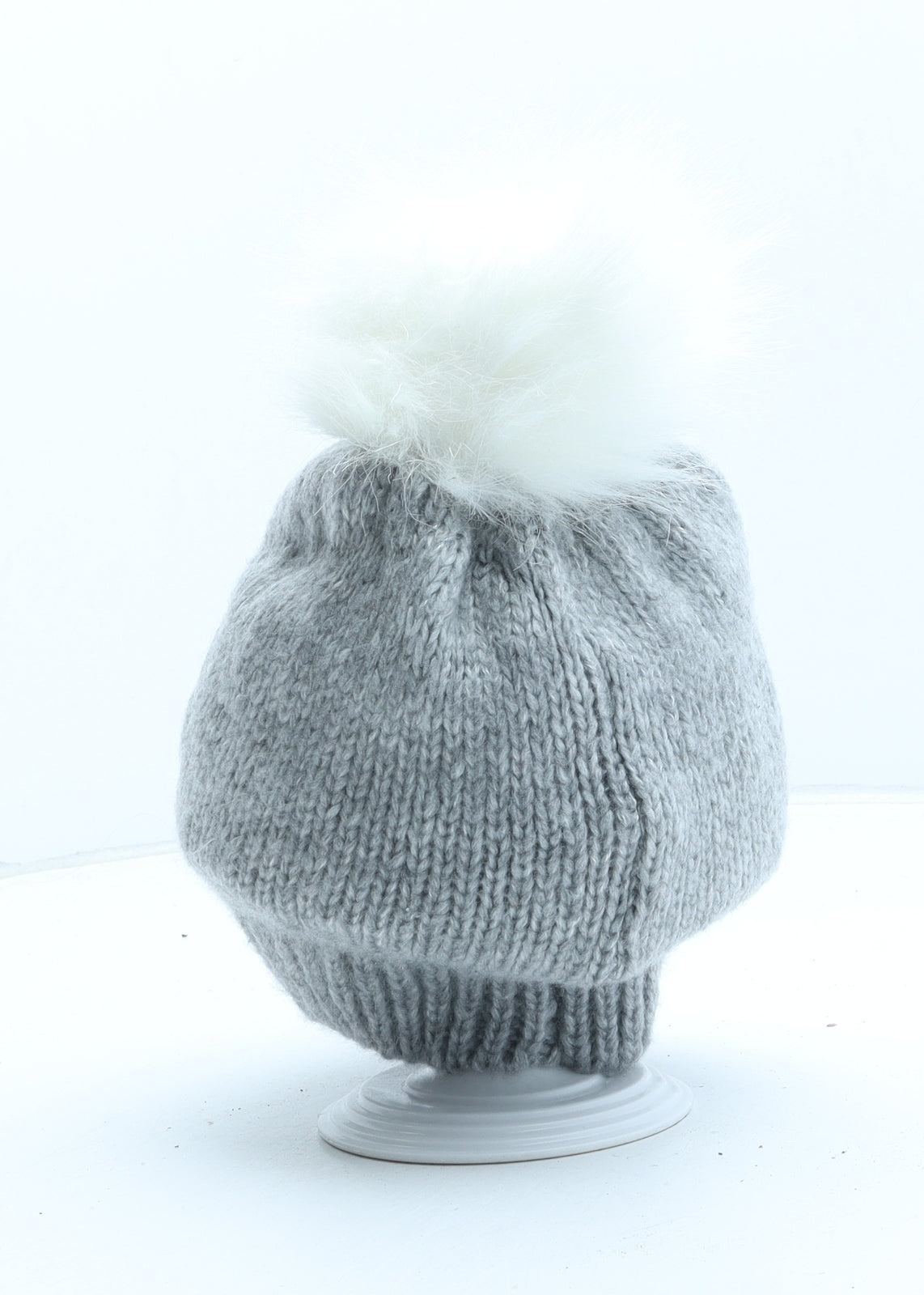 Mountain Warehouse Womens Grey Geometric Acrylic Bobble Hat One Size - Christmas Snowman