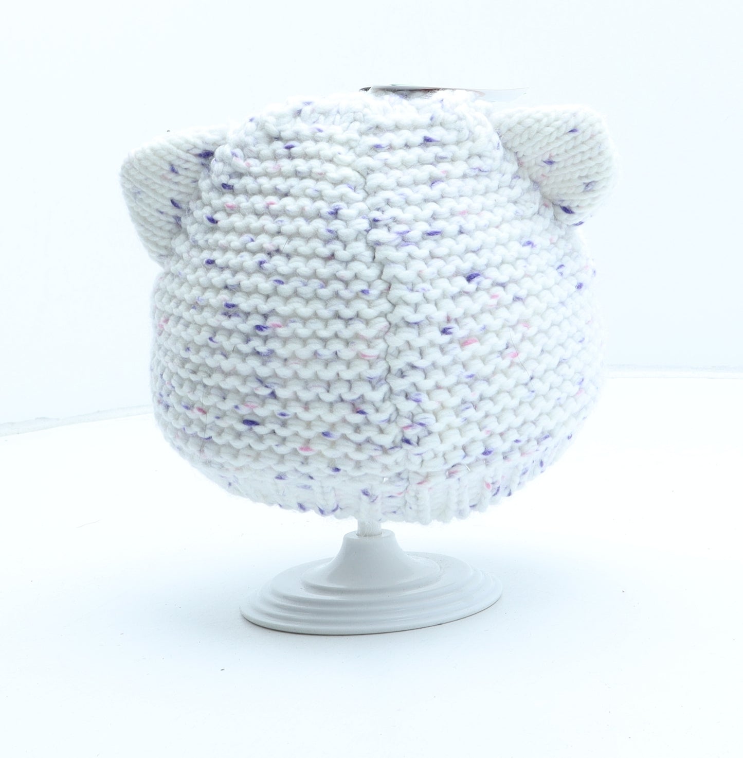 Mountain Warehouse Girls White Acrylic Beanie One Size - Cat