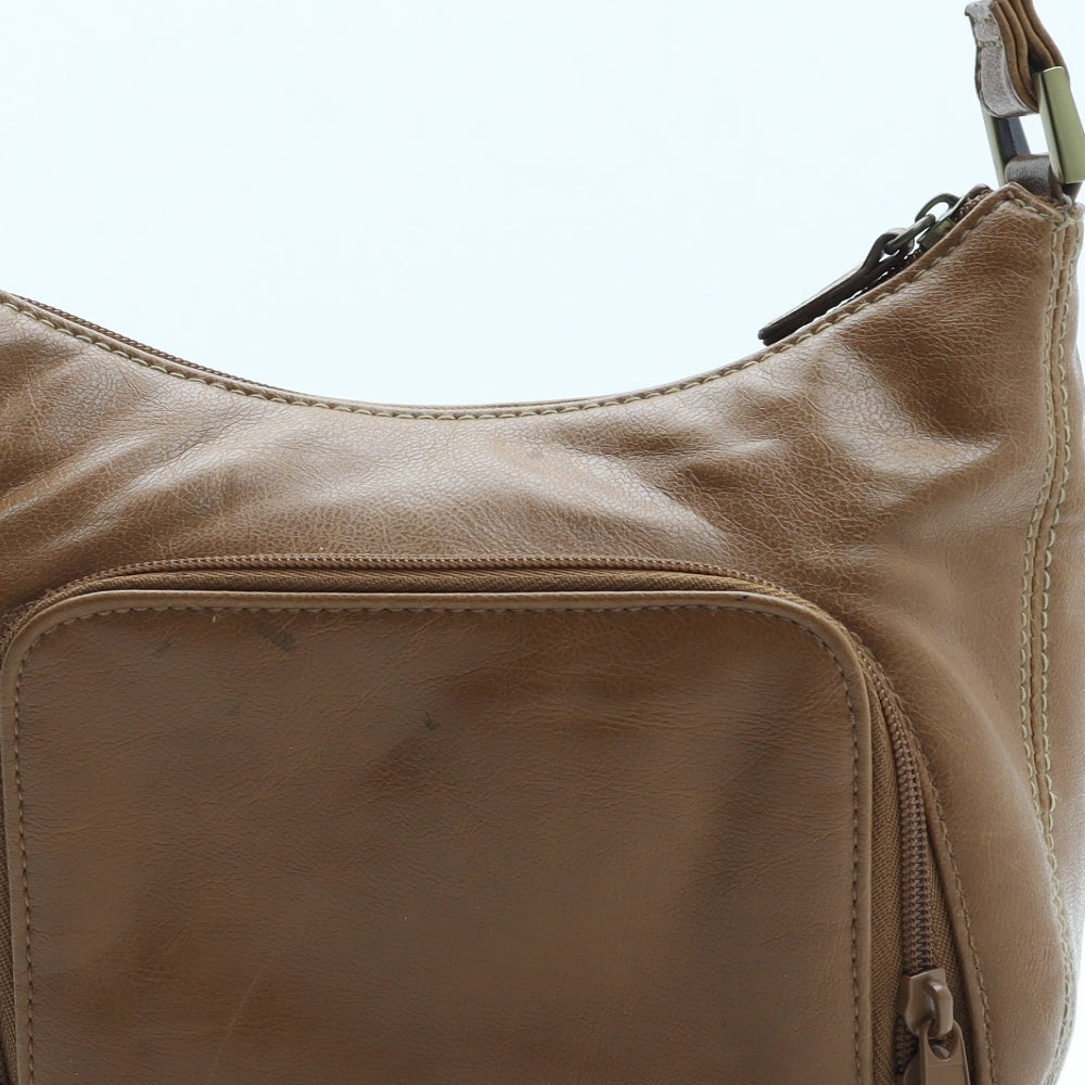 Rosetti Womens Brown Leather Shoulder Bag Size Small