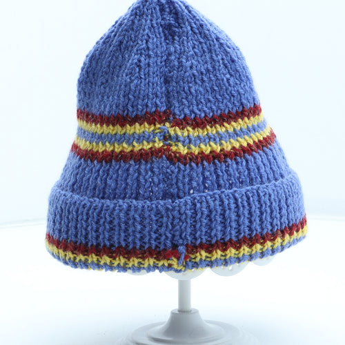 Preworn Boys Multicoloured Colourblock Acrylic Beanie One Size