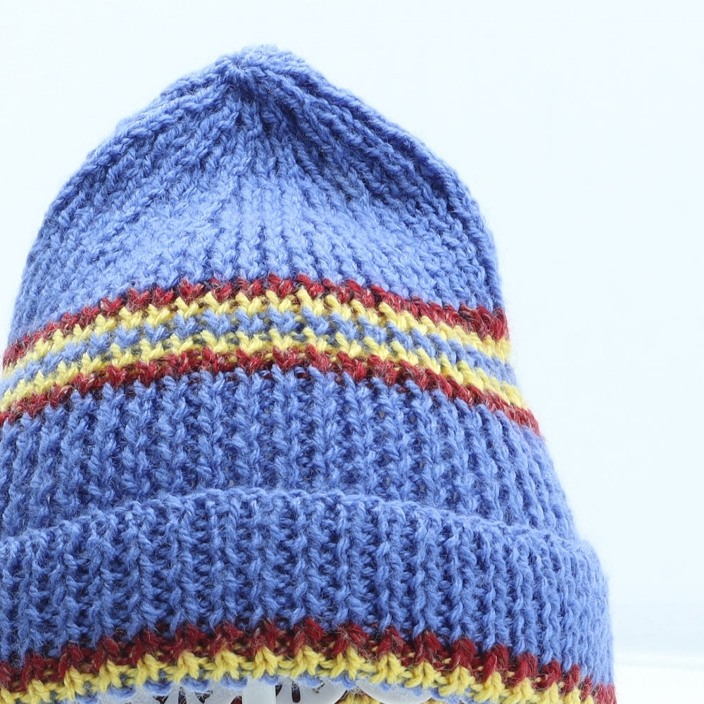 Preworn Boys Multicoloured Colourblock Acrylic Beanie One Size