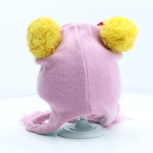 The Grinch Girls Pink Acrylic Bobble Hat One Size