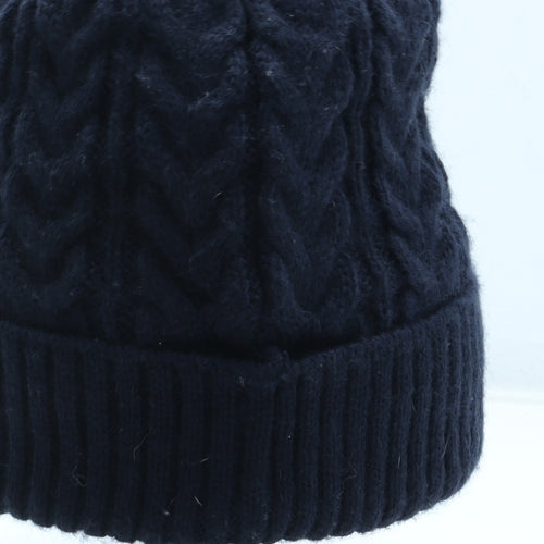 TU Boys Blue Acrylic Peaked Cap Size S - Size 7-10 Years