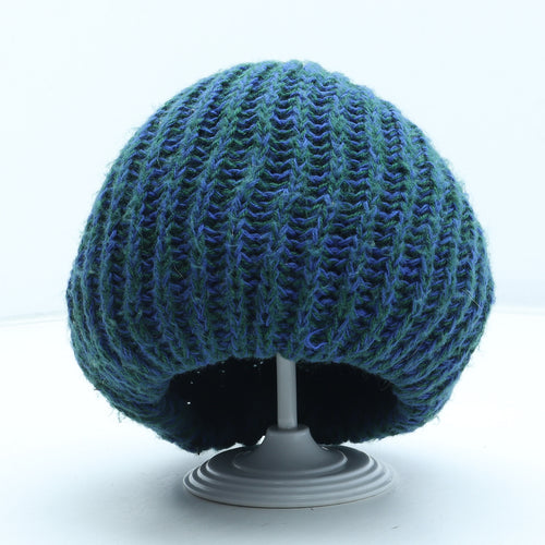 Preworn Mens Blue Acrylic Beanie One Size