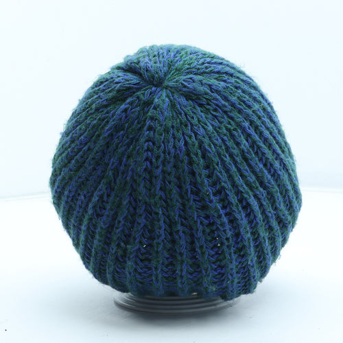 Preworn Mens Blue Acrylic Beanie One Size