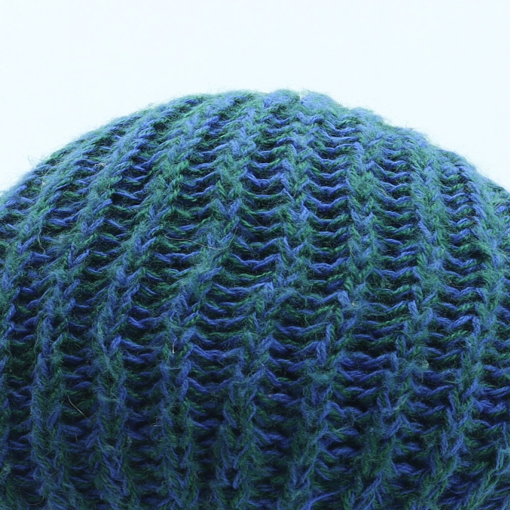 Preworn Mens Blue Acrylic Beanie One Size