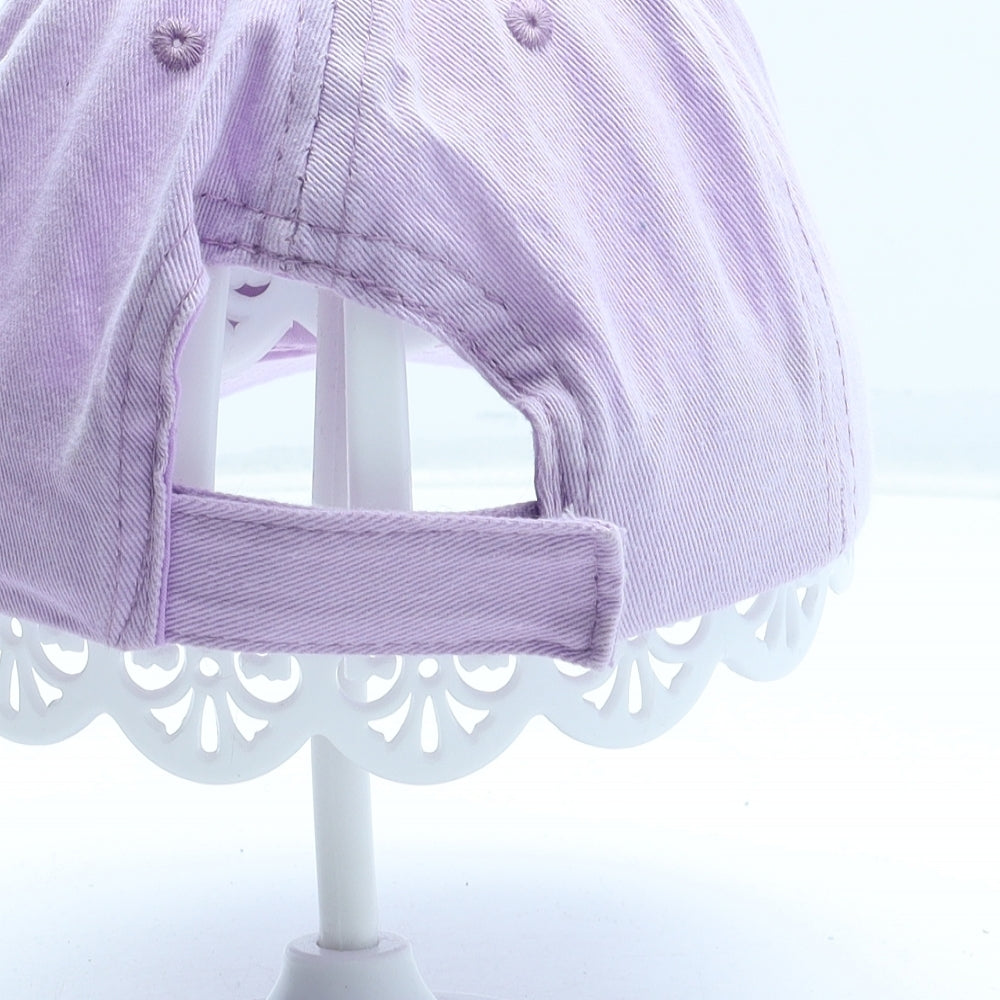 Hello Summer Girls Purple Cotton Baseball Cap Size Adjustable - Unicorn
