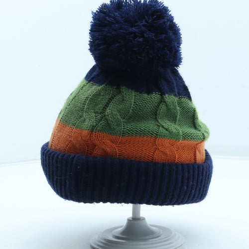 Peppa Pig Boys Multicoloured Colourblock Acrylic Bobble Hat Size S