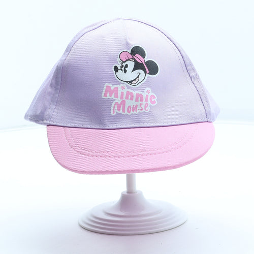 Primark Girls Purple Polyester Snapback Size S - Minnie Mouse Size 6-12 Months