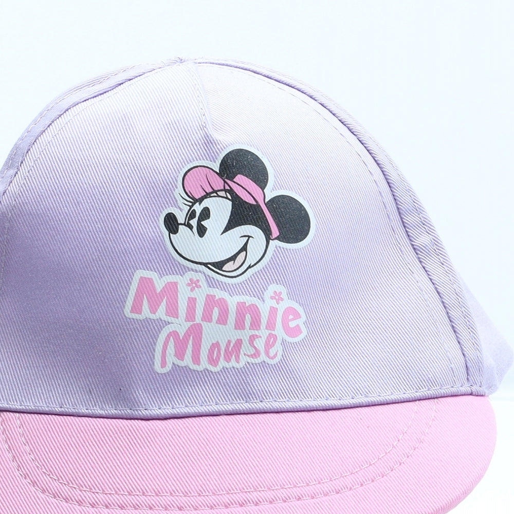 Primark Girls Purple Polyester Snapback Size S - Minnie Mouse Size 6-12 Months