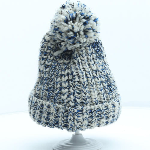 Winter Collections Womens Blue Acrylic Winter Hat One Size