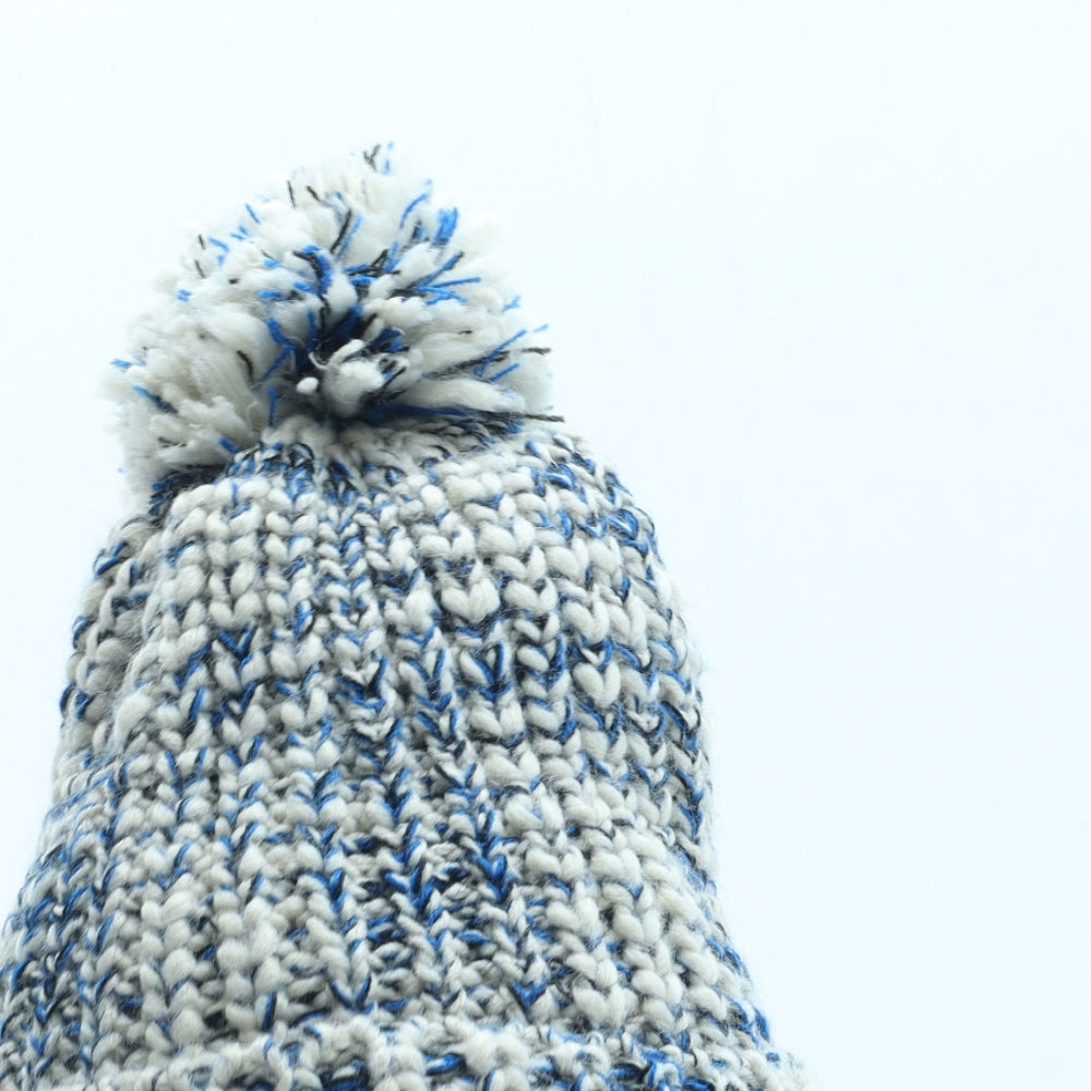 Winter Collections Womens Blue Acrylic Winter Hat One Size