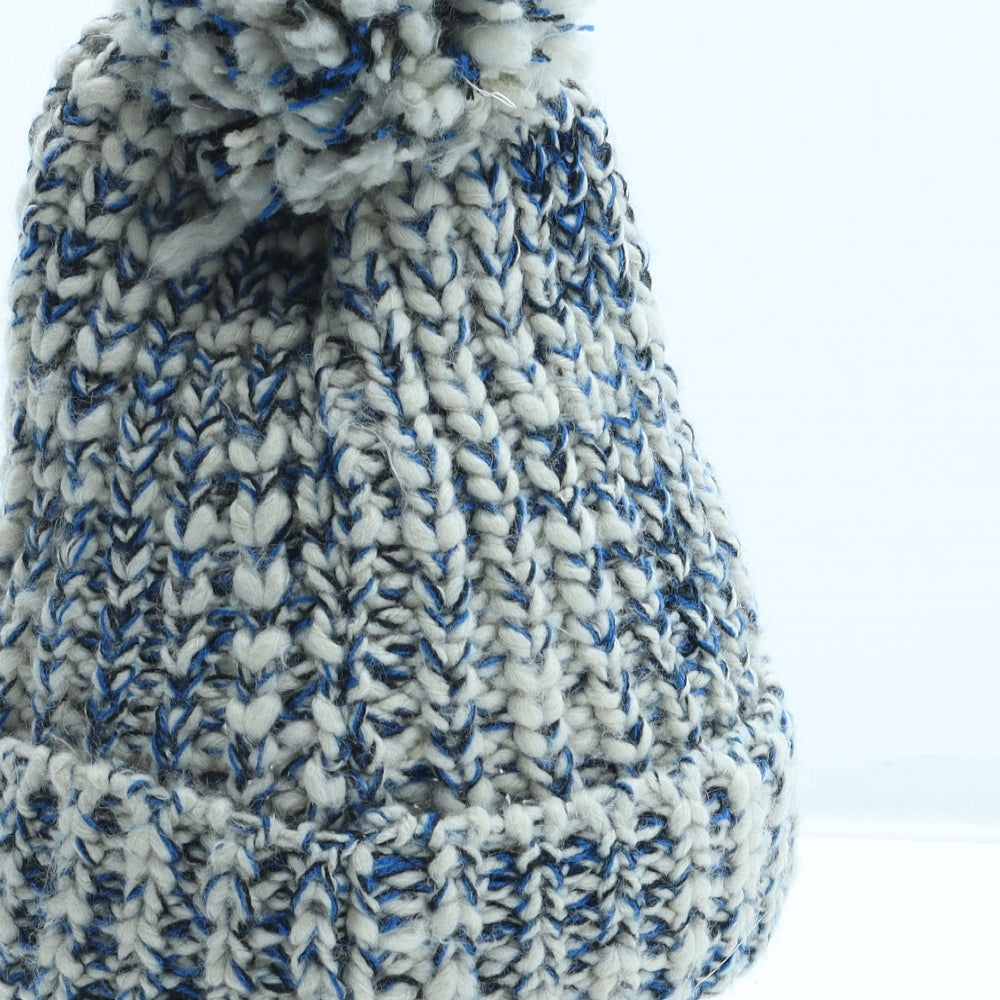 Winter Collections Womens Blue Acrylic Winter Hat One Size