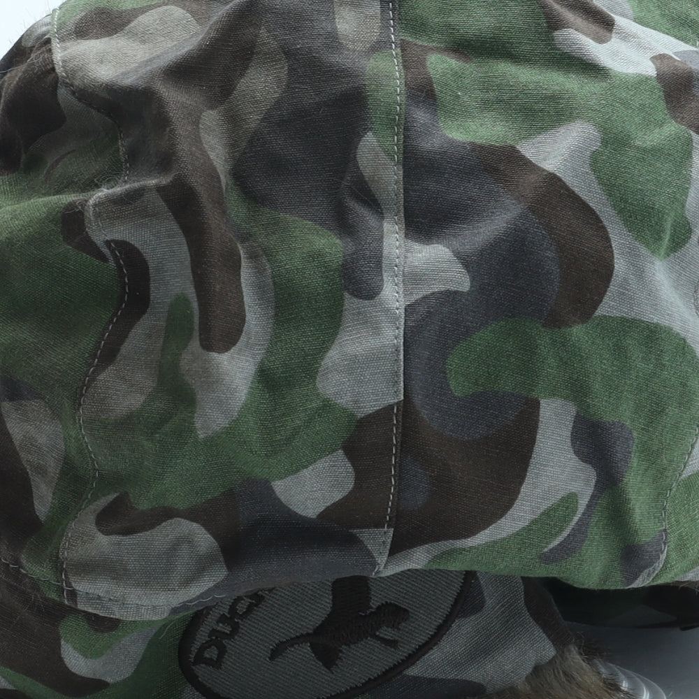 Duck Dynasty Boys Green Camouflage Acrylic Trapper Hat One Size
