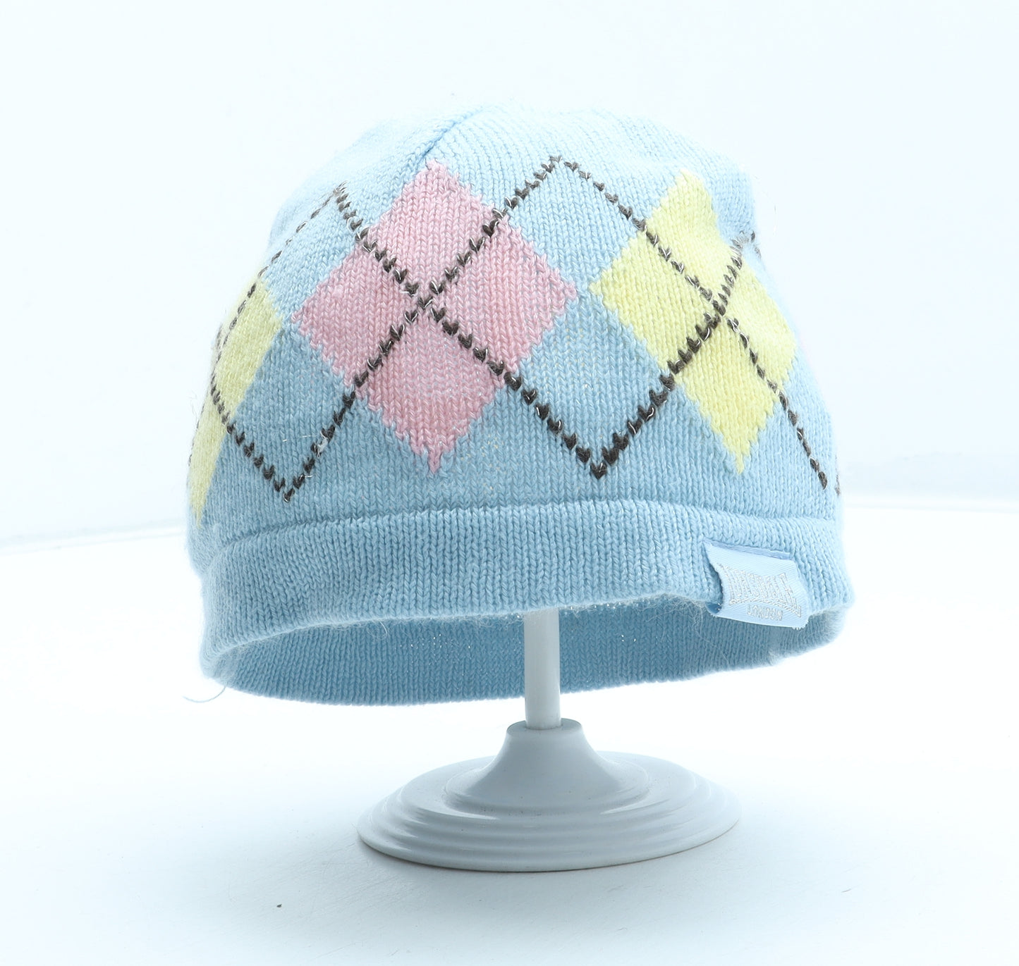 Lonsdale Womens Multicoloured Argyle/Diamond Acrylic Beanie One Size