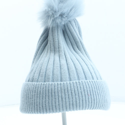 Primark Womens Blue Acrylic Winter Hat One Size