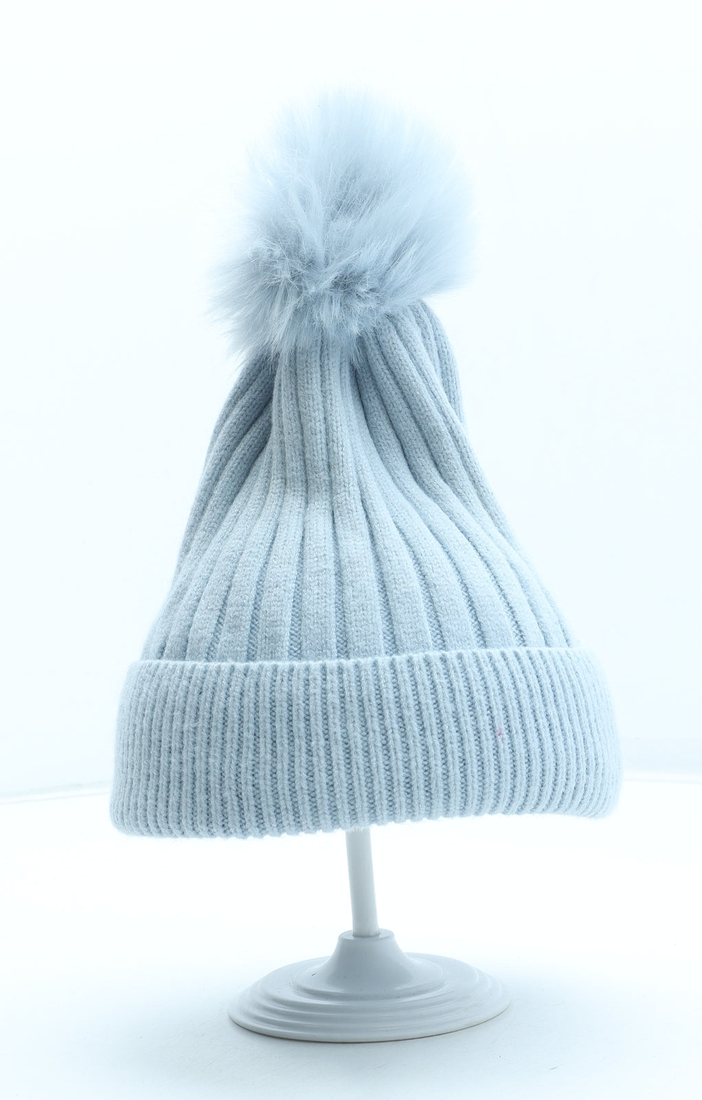 Primark Womens Blue Acrylic Winter Hat One Size