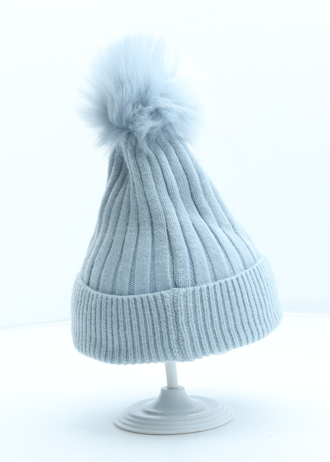 Primark Womens Blue Acrylic Winter Hat One Size