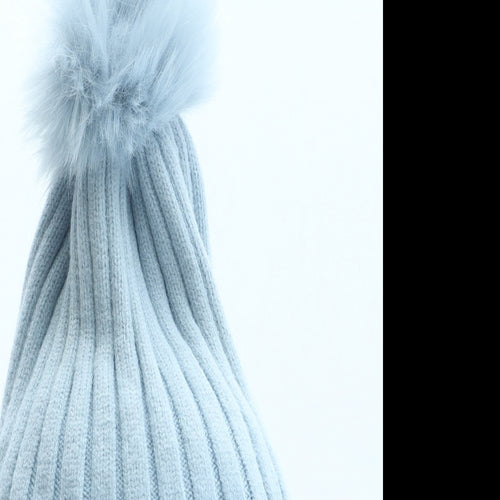 Primark Womens Blue Acrylic Winter Hat One Size