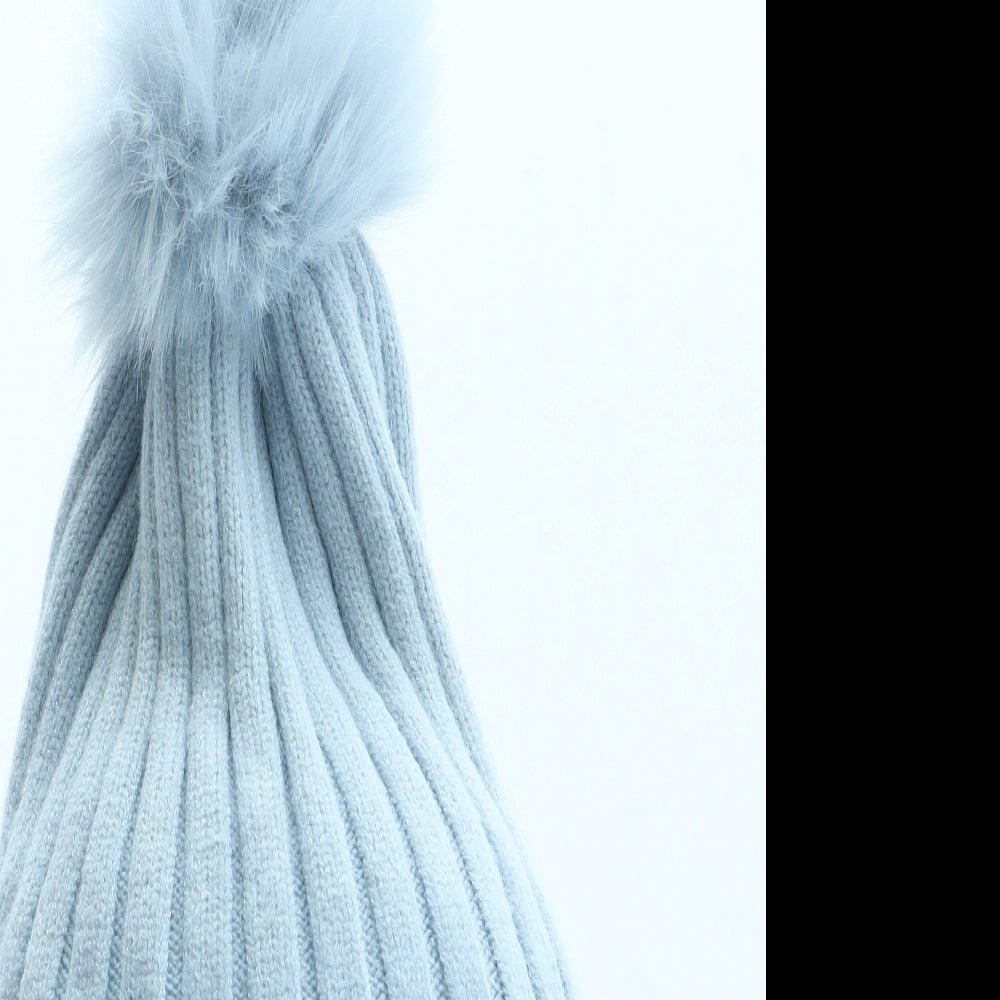 Primark Womens Blue Acrylic Winter Hat One Size