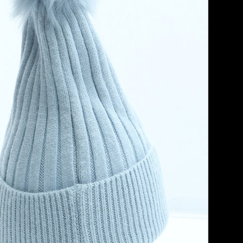 Primark Womens Blue Acrylic Winter Hat One Size