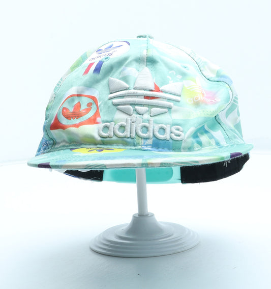 adidas Mens Multicoloured Geometric Polyester Snapback Size Adjustable