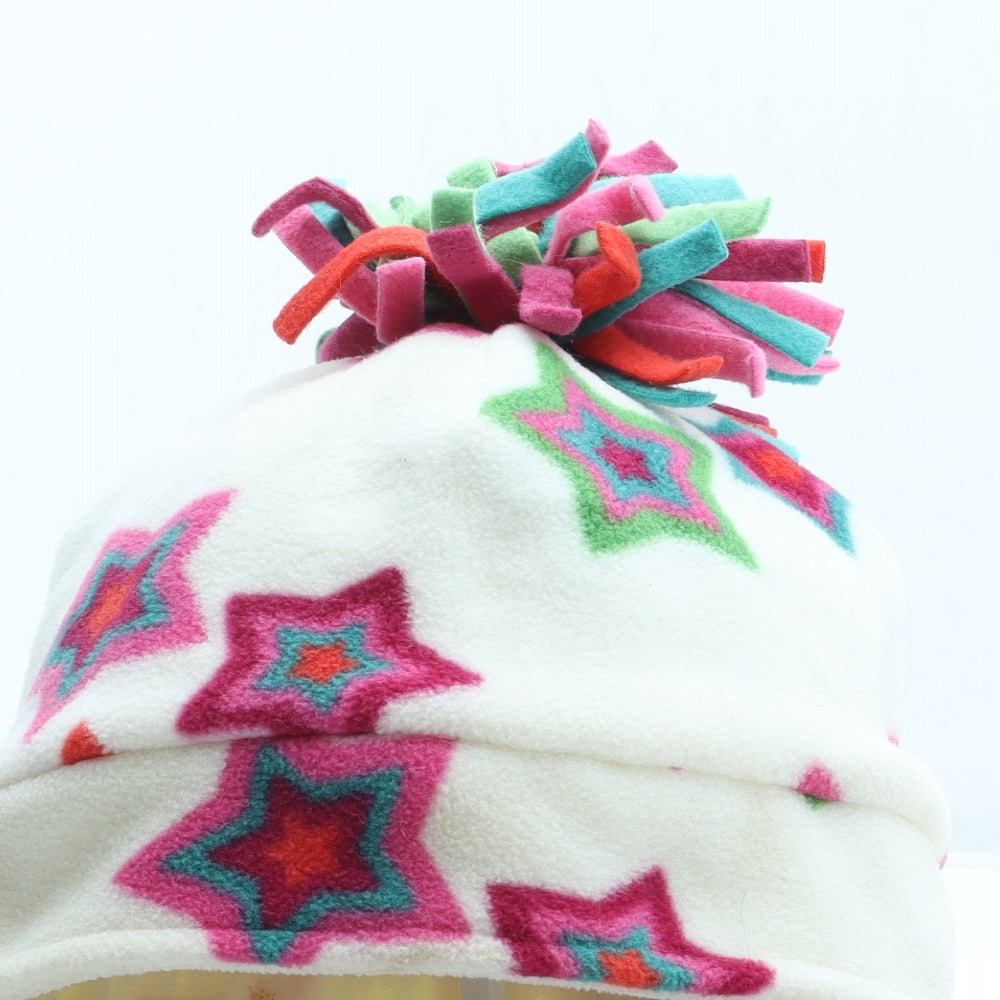 Gap Girls Multicoloured Geometric Polyester Winter Hat Size M - Star Pattern Size 10-13 Years