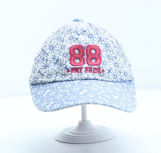Fat Face Girls Blue Floral Polyester Snapback Size Adjustable