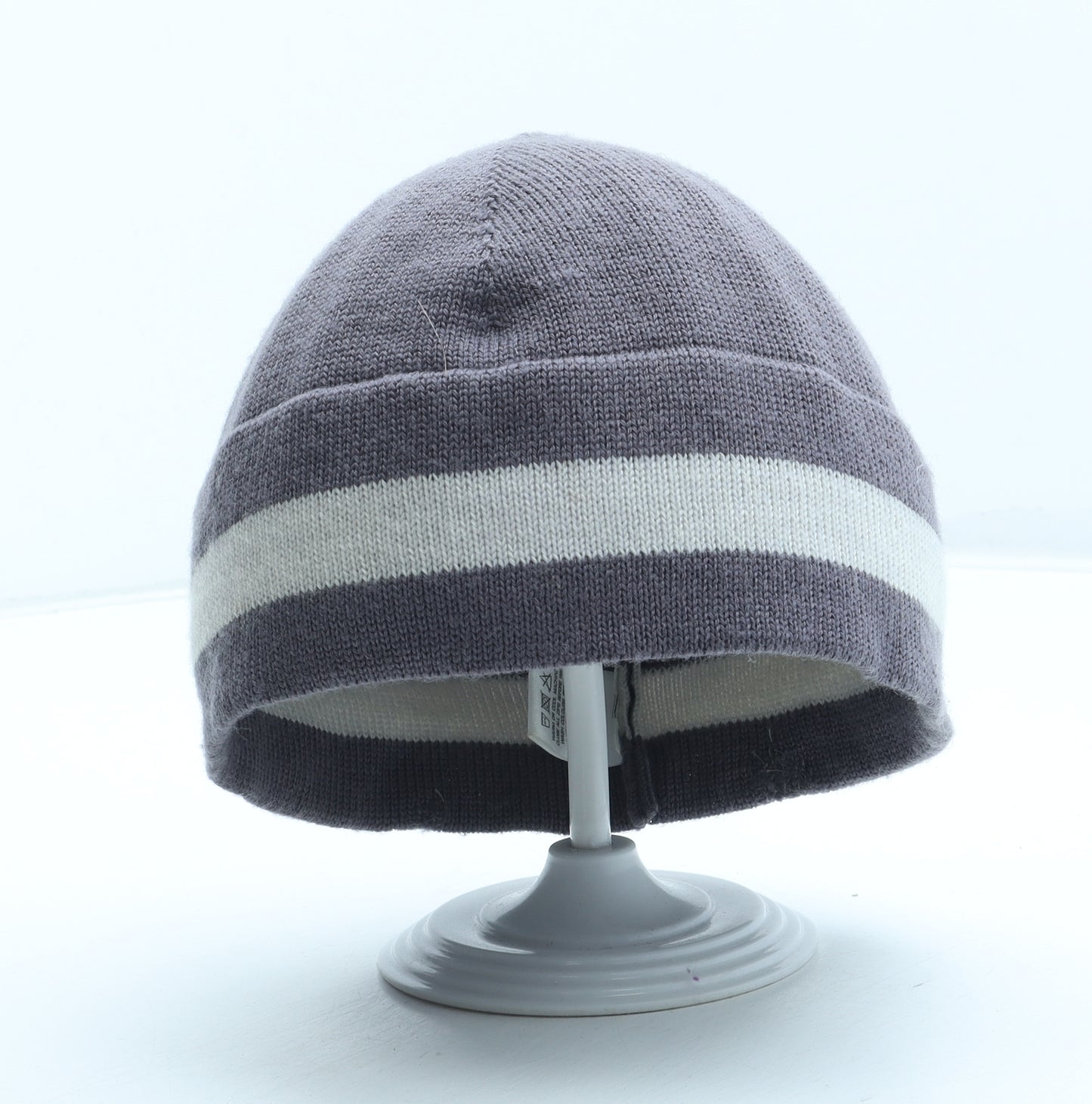 Icebreaker Girls Purple Colourblock Acrylic Beanie One Size