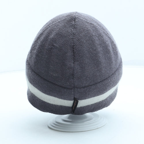 Icebreaker Girls Purple Colourblock Acrylic Beanie One Size