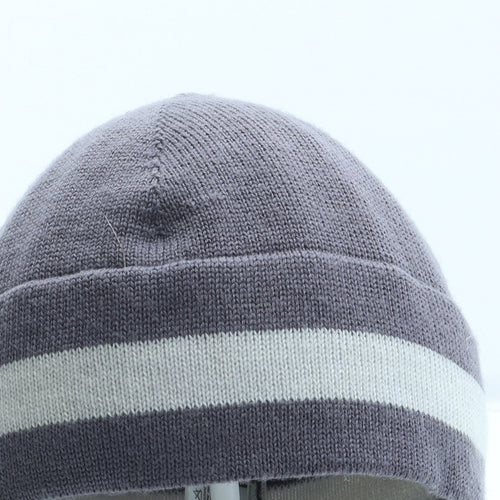 Icebreaker Girls Purple Colourblock Acrylic Beanie One Size