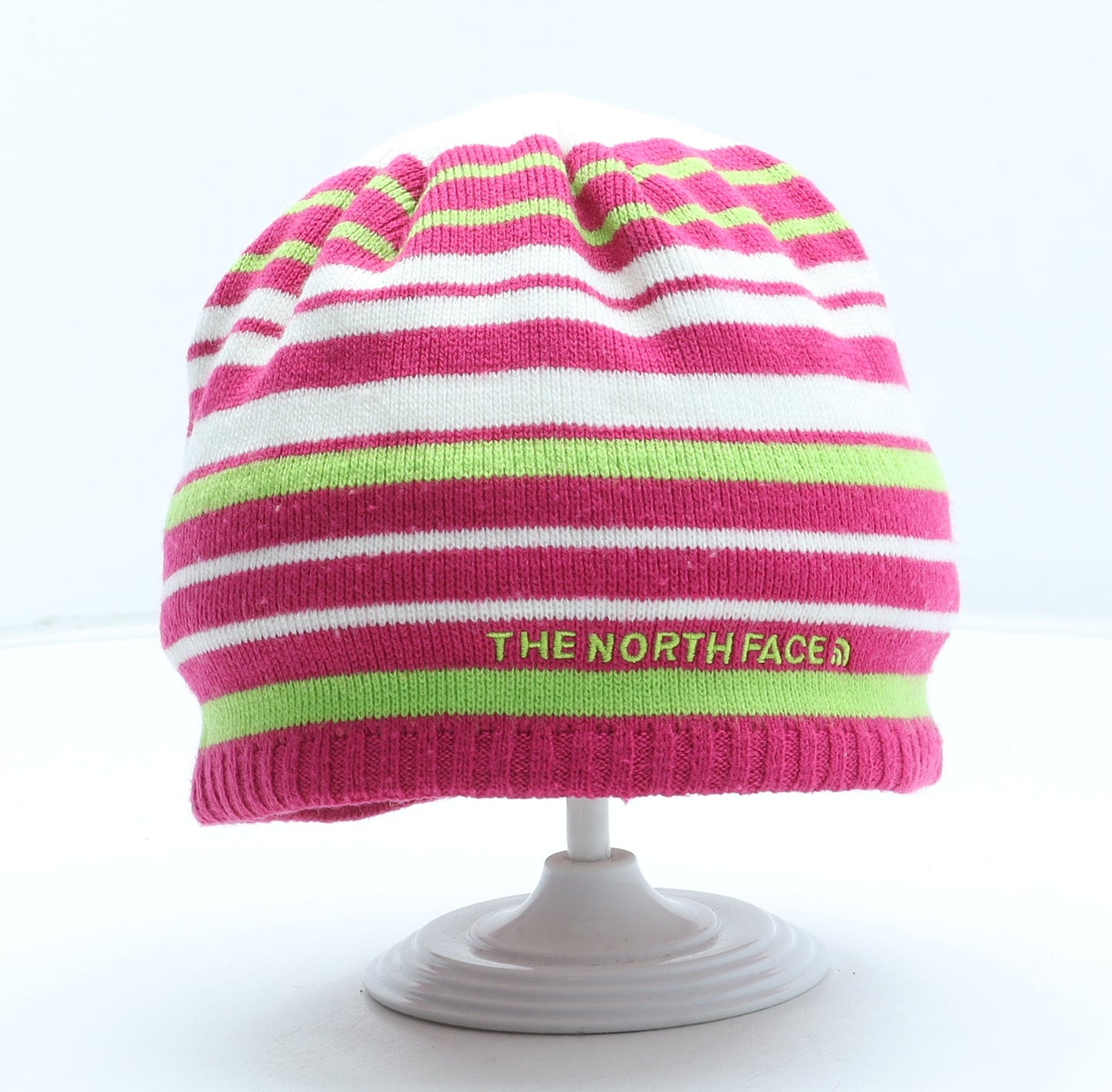 The North Face Womens Multicoloured Striped Acrylic Beanie One Size