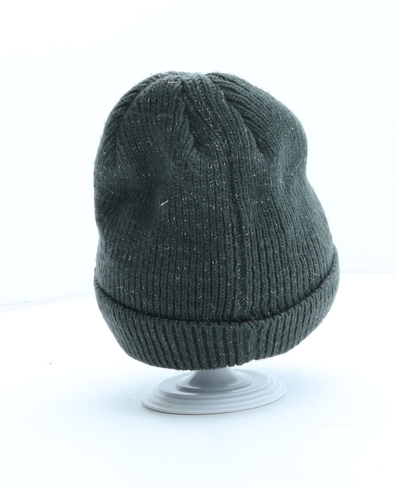 Pocopiano Womens Green Acrylic Beanie One Size