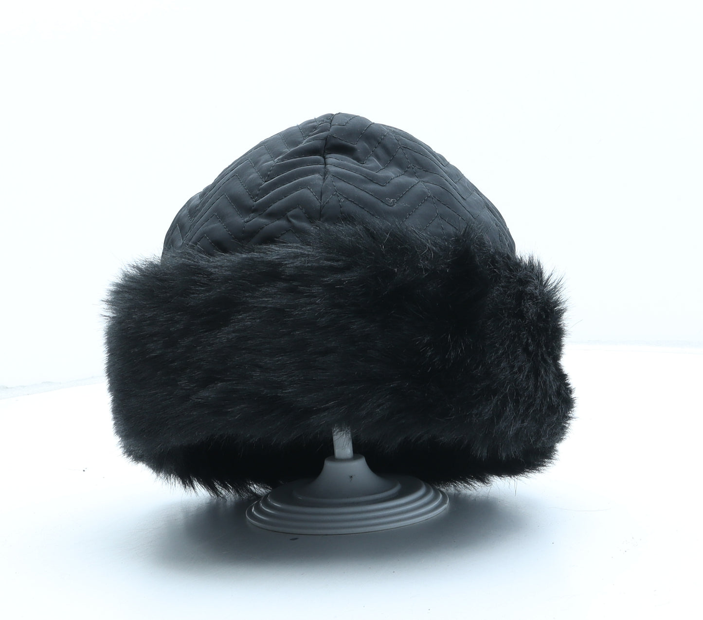 M&Co Womens Black Polyester Cloche One Size