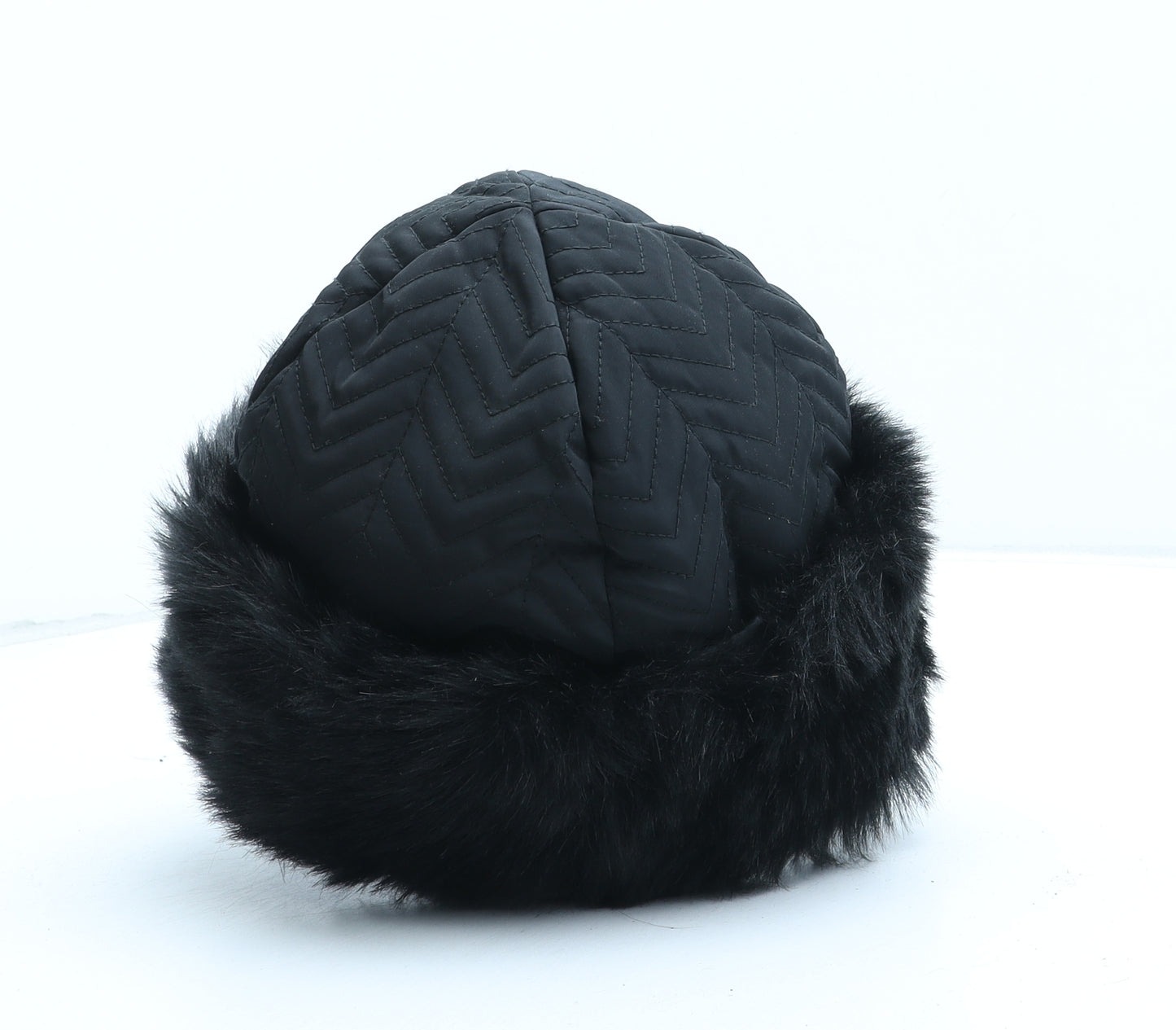 M&Co Womens Black Polyester Cloche One Size
