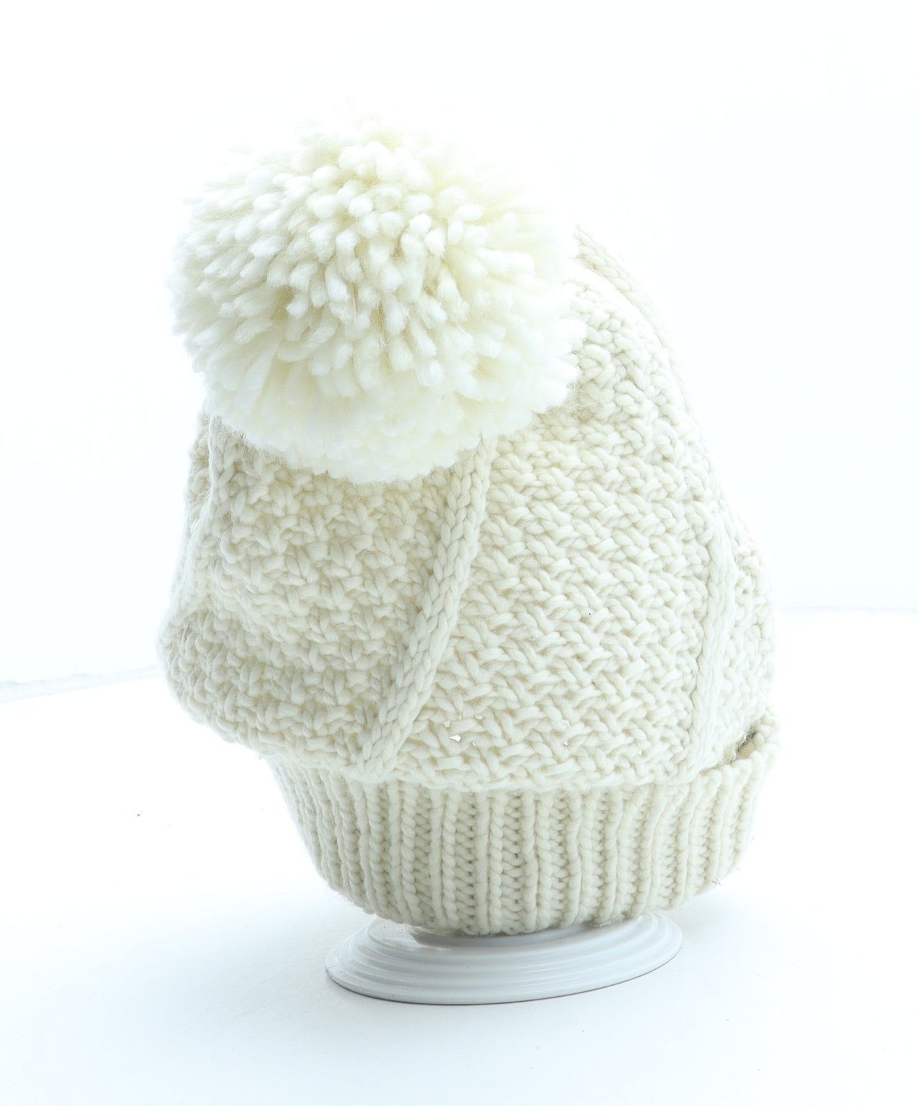 Mountain Warehouse Womens Beige Acrylic Bobble Hat One Size