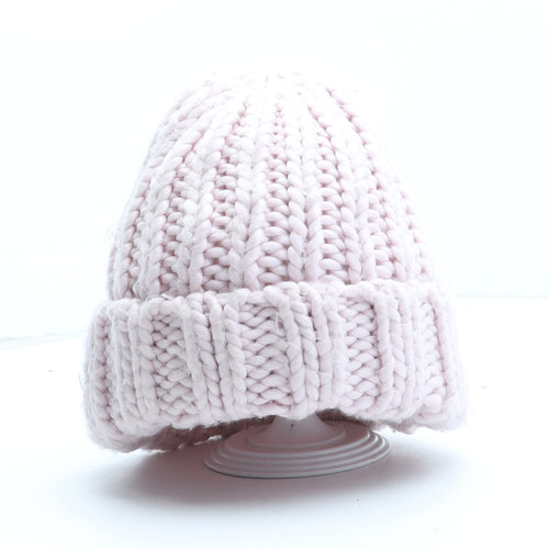 Primark Womens Pink Acrylic Winter Hat One Size
