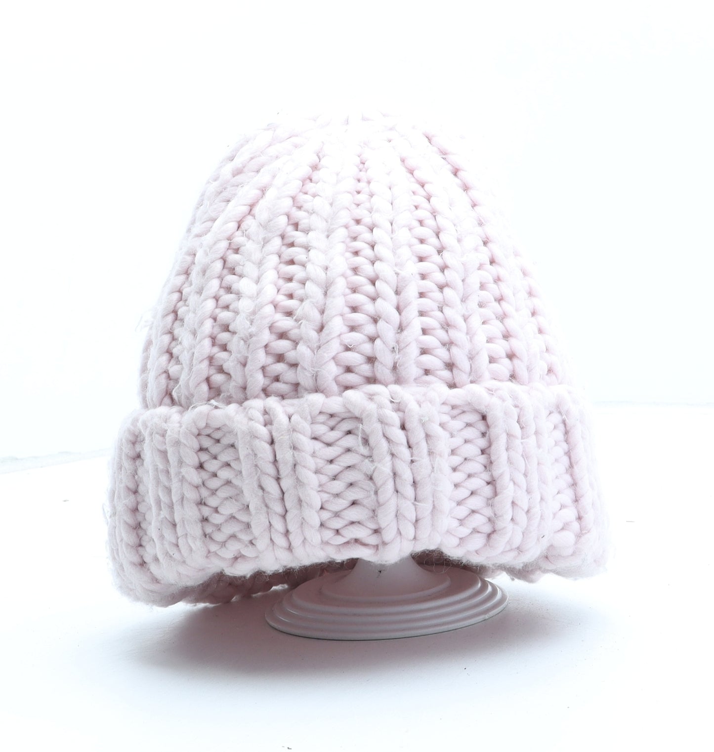 Primark Womens Pink Acrylic Winter Hat One Size