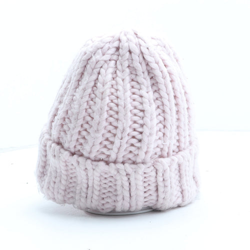 Primark Womens Pink Acrylic Winter Hat One Size