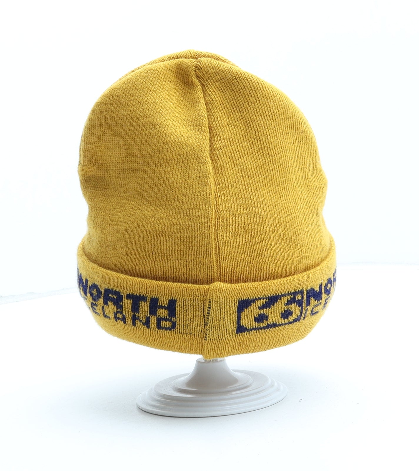 66 North Iceland Womens Yellow Acrylic Beanie One Size