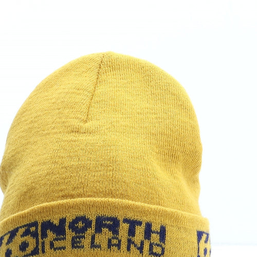66 North Iceland Womens Yellow Acrylic Beanie One Size
