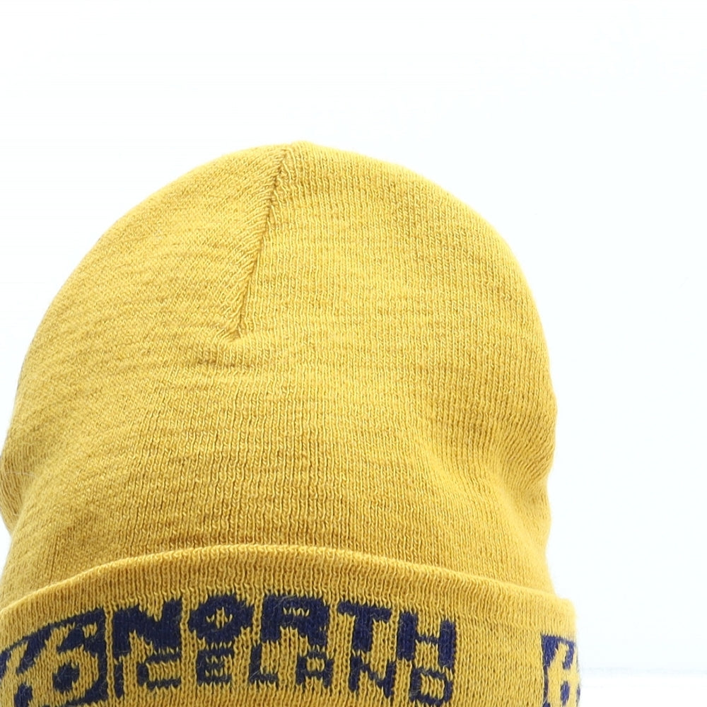 66 North Iceland Womens Yellow Acrylic Beanie One Size