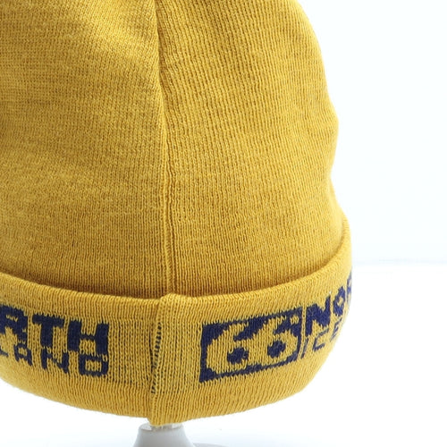 66 North Iceland Womens Yellow Acrylic Beanie One Size