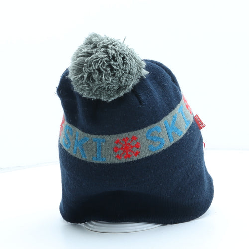 Preworn Boys Blue Acrylic Winter Hat One Size - Goggles