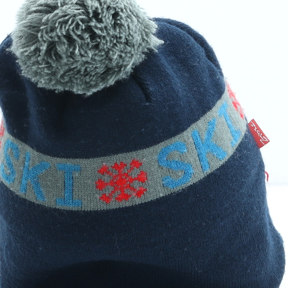 Preworn Boys Blue Acrylic Winter Hat One Size - Goggles