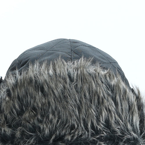 George Womens Black Nylon Winter Hat Size S