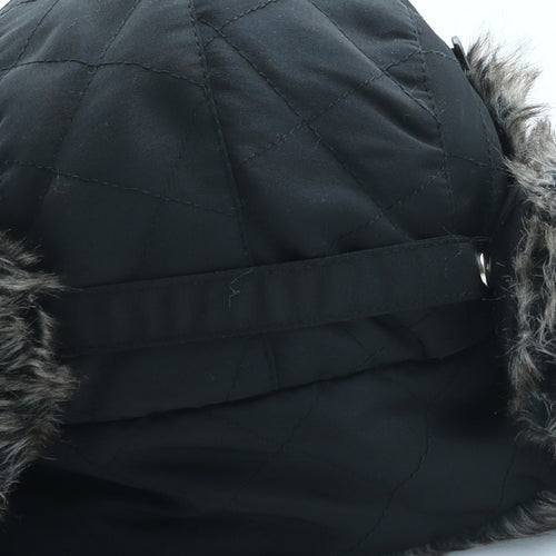George Womens Black Nylon Winter Hat Size S